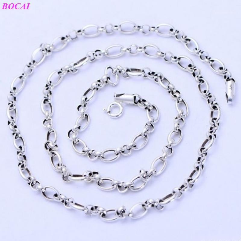 Sterling Silver Necklace 2021 Fashion Jewelry Personality 4mm Clavicle Chain Men's Women's 925 Chains
Sterling Silver Necklace 2021 Fashion Jewelry Personality 4mm Clavicle Chain Men's Women's 925 Chains