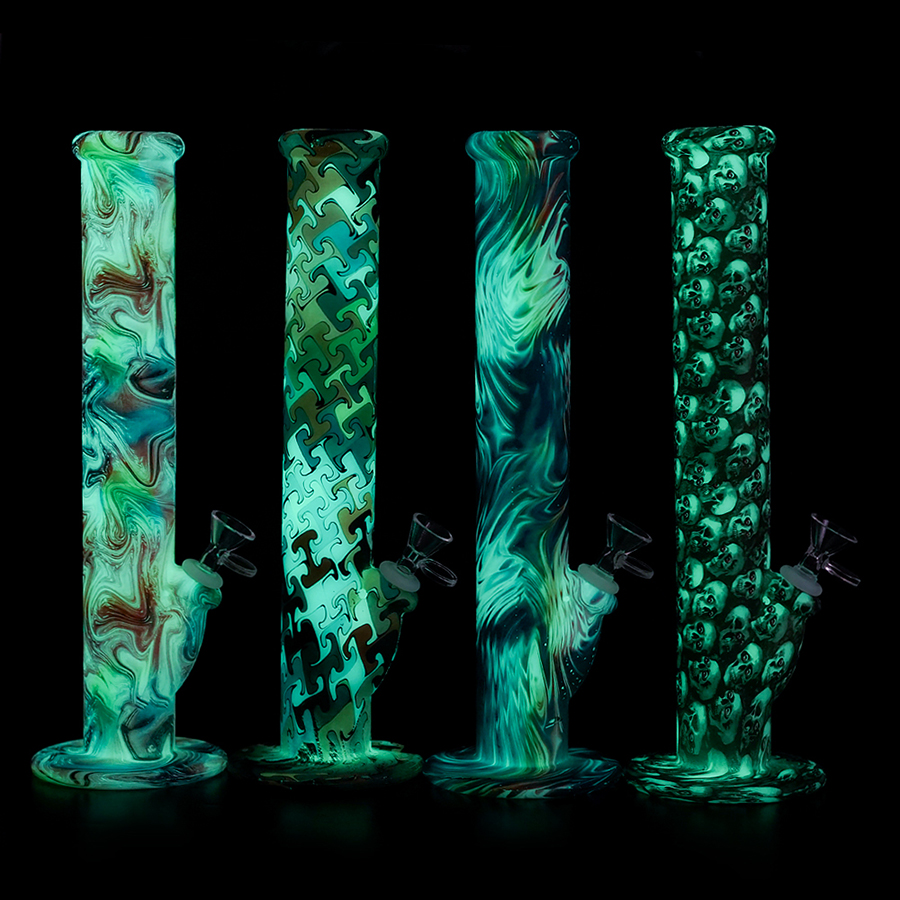 Glow in the dark 14'' hookahs Unbreakable Bongs Hookah Smoking Water Pipes tall glass Bong dab rig
Glow in the dark 14'' hookahs Unbreakable Bongs Hookah Smoking Water Pipes tall glass Bong dab rig