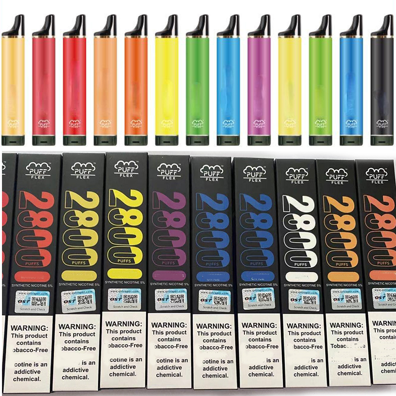 Puff Flex Disposable 2800 Puffs vape Device Pod E Cigarettes Kit 1500Ah Battery 10ml Prefilled Cartridges Empty Vape Pen XXL Max EZZy super
Puff Flex Disposable 2800 Puffs vape Device Pod E Cigarettes Kit 1500Ah Battery 10ml Prefilled Cartridges Empty Vape Pen XXL Max EZZy super