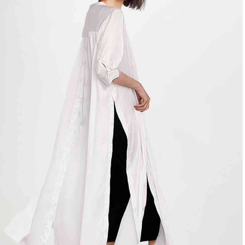 Solid Sexy Single Breasted White Shirts Dress Chic Criss Cross Design Vestidos Spring Summer Casual Woman Dresses 210524
Solid Sexy Single Breasted White Shirts Dress Chic Criss Cross Design Vestidos Spring Summer Casual Woman Dresses 210524