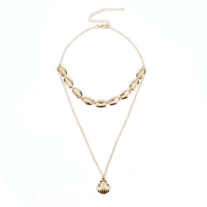 Pendant Necklaces Gold Ethnic Multi Layer Shell Statement Necklace Seashell Beach Chain Choker Women Jewelry
Pendant Necklaces Gold Ethnic Multi Layer Shell Statement Necklace Seashell Beach Chain Choker Women Jewelry