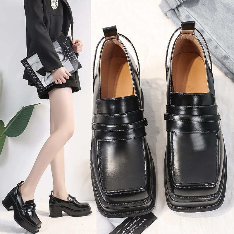 Japanese High School Student Shoes Girly Girl Lolita Shoes Cospaly Shoes JK Uniform Loafers Casual harajuku vintage, Black
Japanese High School Student Shoes Girly Girl Lolita Shoes Cospaly Shoes JK Uniform Loafers Casual harajuku vintage, Black