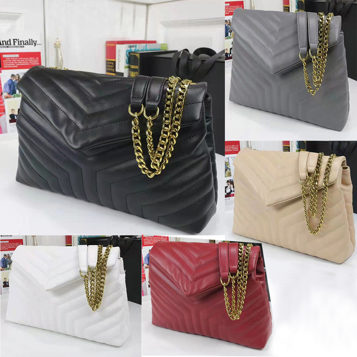 luxurys Designers Women Gold Chain Crossbody Bag Leather Handbag Bags Tote LOU Flip Cover Diagonal Shoulder bags Wallet Cross Clutchs Plain Drawstring Purse, Make up other diffrient
luxurys Designers Women Gold Chain Crossbody Bag Leather Handbag Bags Tote LOU Flip Cover Diagonal Shoulder bags Wallet Cross Clutchs Plain Drawstring Purse, Make up other diffrient