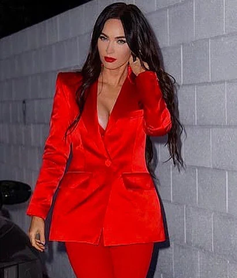 Red Prom Blazer Suits Slim Fit 2 Pieces Women Pants Suit Leisure Loose Ladies Club Party Wedding Outfit (Jacket+Pants)