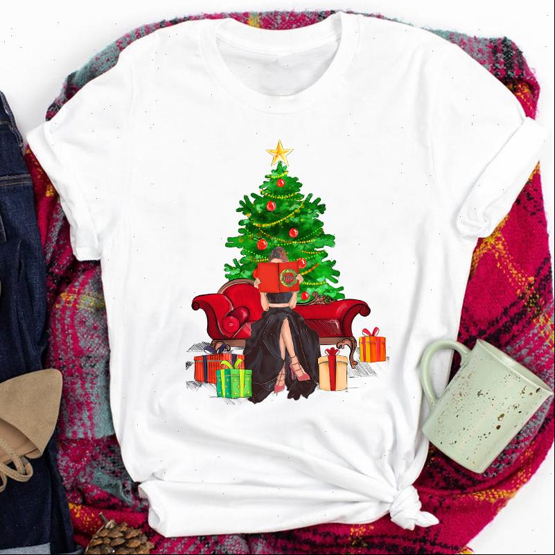 Women Lady T Shirts Short Sleeve Cartoon Cute 90s Happy Holiday Merry Christmas Print Tshirt Clothes Top Graphic Female Tee, White
Women Lady T Shirts Short Sleeve Cartoon Cute 90s Happy Holiday Merry Christmas Print Tshirt Clothes Top Graphic Female Tee, White