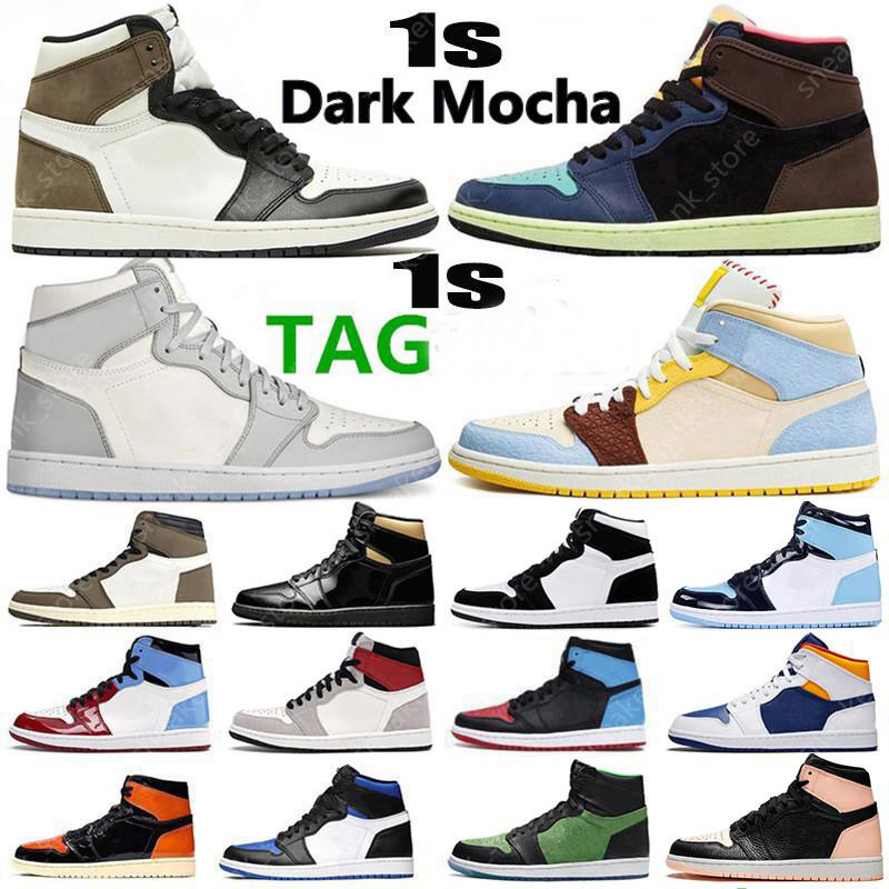 Top Quality 1 1s Dark Mocha Light Smok men basketball shoes twist Tokyo Bio Hack obsidian UNC Chicago Women mens trainers Sports Sneakers
Top Quality 1 1s Dark Mocha Light Smok men basketball shoes twist Tokyo Bio Hack obsidian UNC Chicago Women mens trainers Sports Sneakers