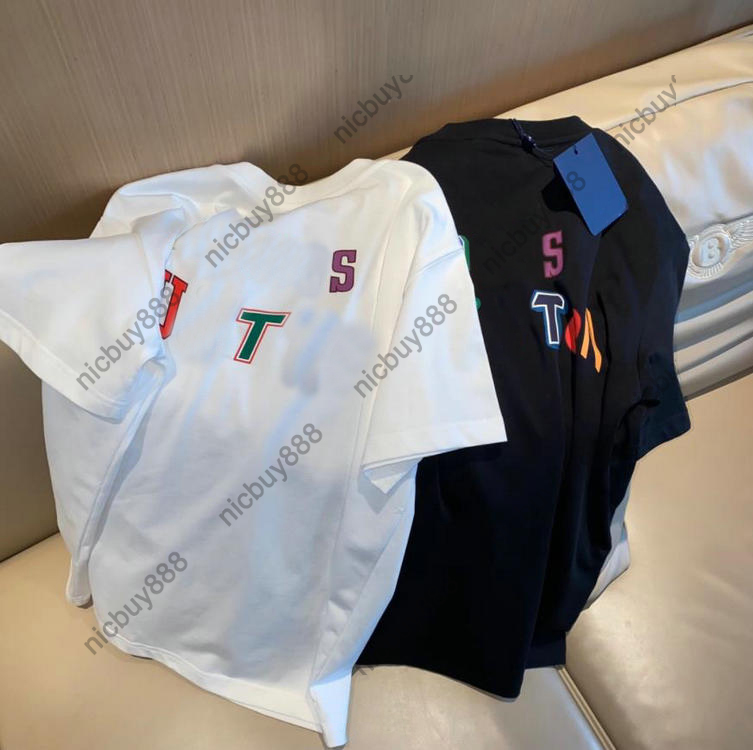 21ss Summer Europe Designers tshirts Mens color letter print T Shirts Paris Womens Fashion T-shirt Street Short Sleeve luxurys T shirt 2 colors, White
21ss Summer Europe Designers tshirts Mens color letter print T Shirts Paris Womens Fashion T-shirt Street Short Sleeve luxurys T shirt 2 colors, White