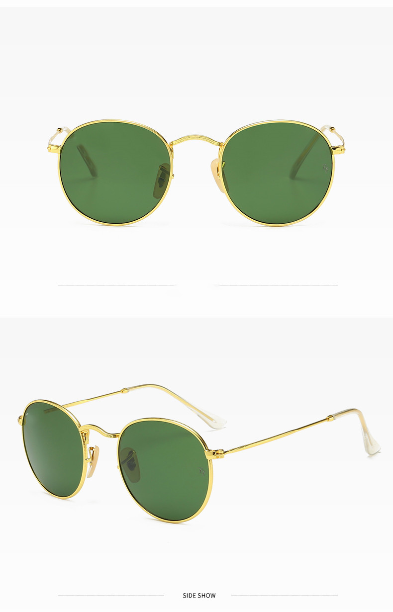 Designer Classic Round Sunglasses Brand Design UV400 Eyewear Metal Gold Frame Sun Glasses Men Women Mirror 3447 Sunglasses Polaroid Fashion glass Lens
Designer Classic Round Sunglasses Brand Design UV400 Eyewear Metal Gold Frame Sun Glasses Men Women Mirror 3447 Sunglasses Polaroid Fashion glass Lens