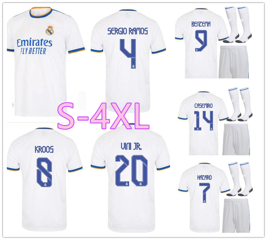 2122 Real Madrid jersey HAZARD SERGIO RAMOS BENZEMA soccer Camiseta de futbol 20 21 2022 VINICIUS JR adult football shirt uniforms
2122 Real Madrid jersey HAZARD SERGIO RAMOS BENZEMA soccer Camiseta de futbol 20 21 2022 VINICIUS JR adult football shirt uniforms