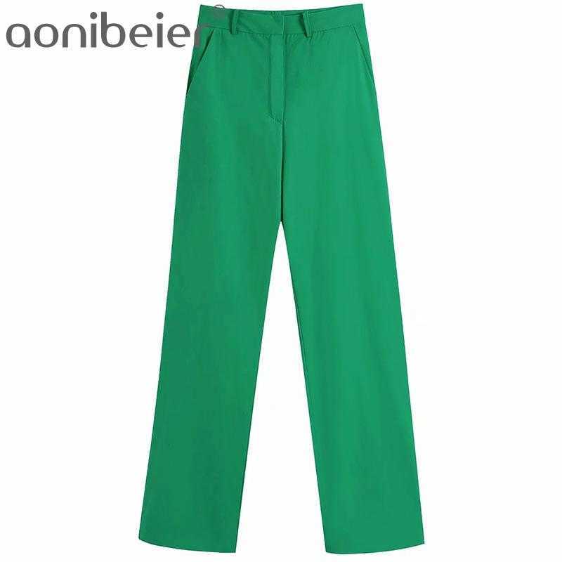 Fashion Green Straight Pants Summer Zipper Closed Full Length Women Casual Trousers Office Lady Suit Pantalons 210604
Fashion Green Straight Pants Summer Zipper Closed Full Length Women Casual Trousers Office Lady Suit Pantalons 210604