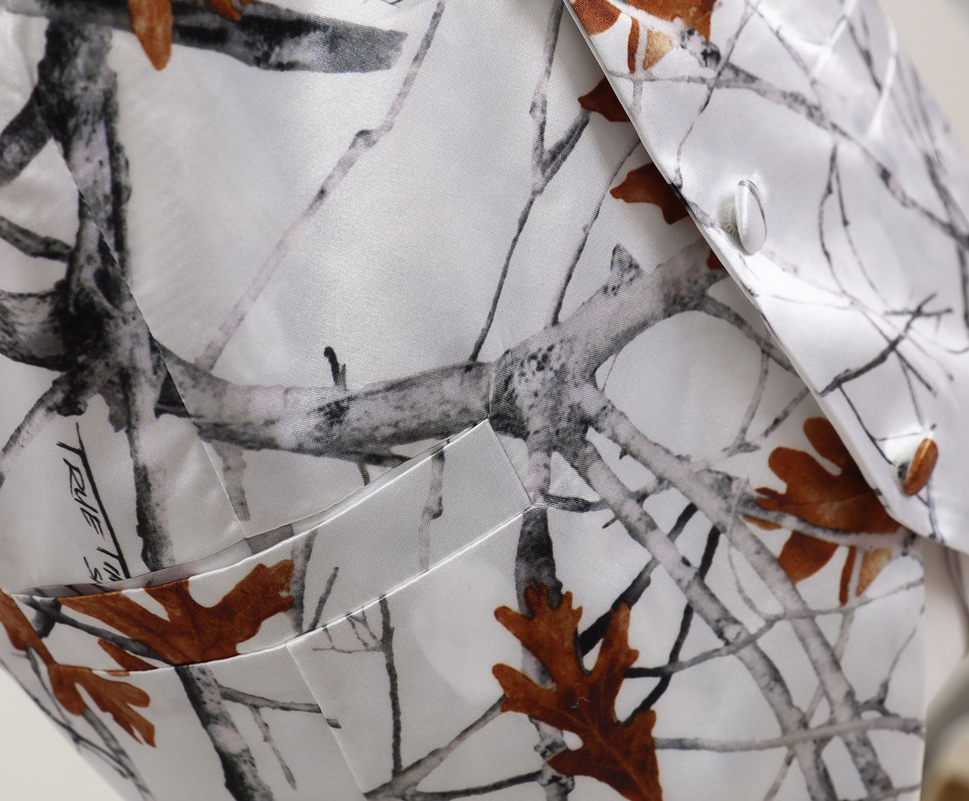 White Camo Groom Vests For Wedding Camouflage Slim Fit Mens Attire Custom Made Waistcoat Tailor Plus Size Orange Real Image
