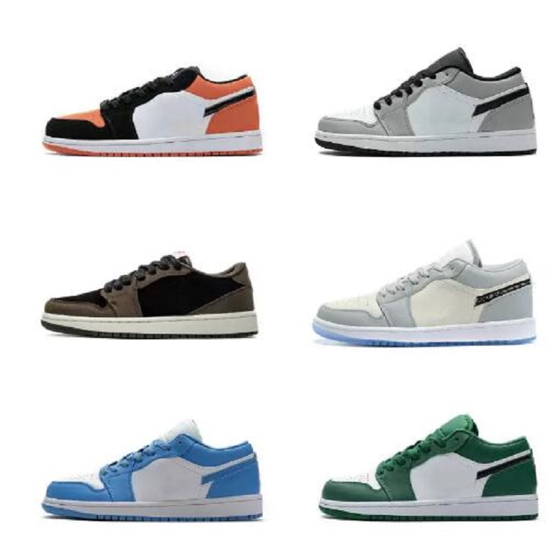 Jumpman 1 low 1s mens basketball shoes Fragment Panda UNC Shadow Wolf Grey Court Purple Silver Paris Bred Toe Spruce Aura Laser men women trainers sports sneakers, Color 11
Jumpman 1 low 1s mens basketball shoes Fragment Panda UNC Shadow Wolf Grey Court Purple Silver Paris Bred Toe Spruce Aura Laser men women trainers sports sneakers, Color 11