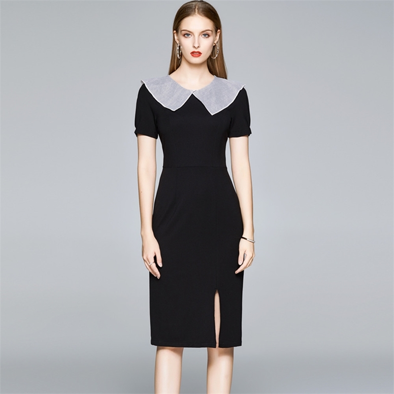 Fashion Runway Style Vintage Black Dress Summer Women Knee-Lengh O-Neck Sexy Split Party Vestidos 210520, Photo color
Fashion Runway Style Vintage Black Dress Summer Women Knee-Lengh O-Neck Sexy Split Party Vestidos 210520, Photo color
