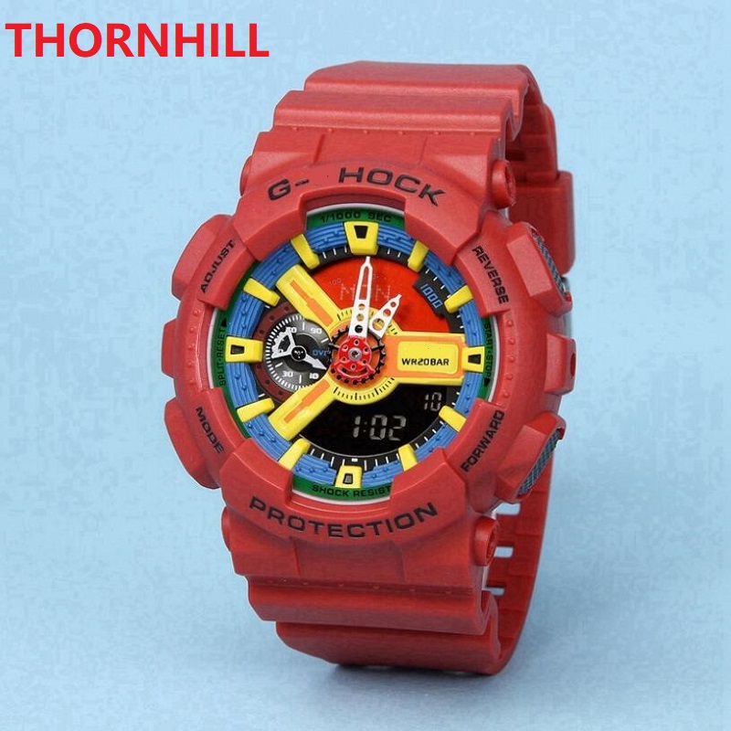 Dual Time Zone Electronic Army Military Quartz Digital LED Watch Women Men Sports Rubber Silicone top quality Couples Style Classic Wristwatches reloj de lujo, As pic
Dual Time Zone Electronic Army Military Quartz Digital LED Watch Women Men Sports Rubber Silicone top quality Couples Style Classic Wristwatches reloj de lujo, As pic