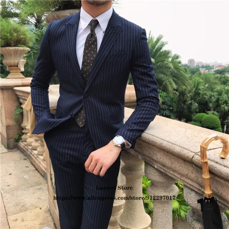 Men's Suits & Blazers Fashion Stripe Slim Mens For Groom Wedding Peaked Lapel Tuxedo 2 Piece Jacket Pants Set Formal Business Blazer Masculi, Beige
Men's Suits & Blazers Fashion Stripe Slim Mens For Groom Wedding Peaked Lapel Tuxedo 2 Piece Jacket Pants Set Formal Business Blazer Masculi, Beige