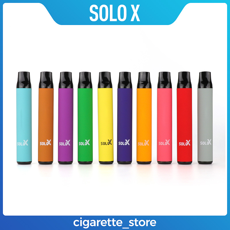 Top quality Solo X cigarette Disposable E-cigarettes Device Kit 1500 Puffs 850mAh Battery Prefilled 4.2ml Pod Stick Vape Pen Vs cuvie plus Bang Mesh Coil Plus
Top quality Solo X cigarette Disposable E-cigarettes Device Kit 1500 Puffs 850mAh Battery Prefilled 4.2ml Pod Stick Vape Pen Vs cuvie plus Bang Mesh Coil Plus