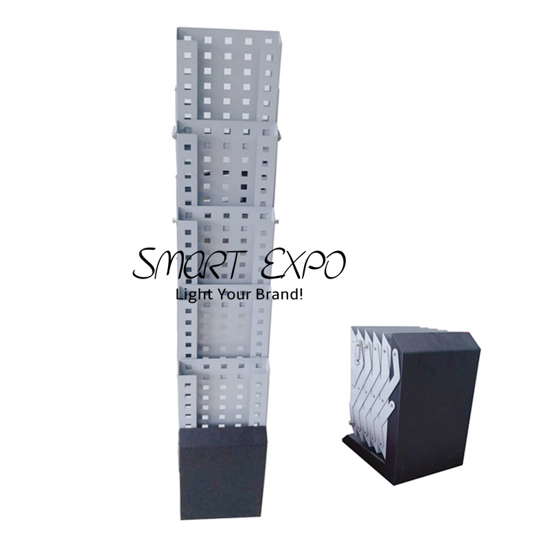 Metal Catalog Exhibition Stand Paper Brochure Advertising Display Rack