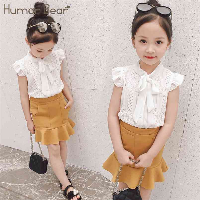 Girl Clothes Set Summer Lace Flowers Sleeveless Hollow Out Design Tops+ Skirt 2pcs Toddler Children 3 210611, Bl1192 white
Girl Clothes Set Summer Lace Flowers Sleeveless Hollow Out Design Tops+ Skirt 2pcs Toddler Children 3 210611, Bl1192 white