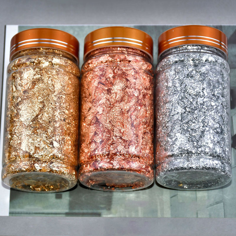 1Bottle Foil Paper Kitchen Tools Stage Background DIY Cake Ornament Multi Purpose for Baking Decoration 3Colors 3g