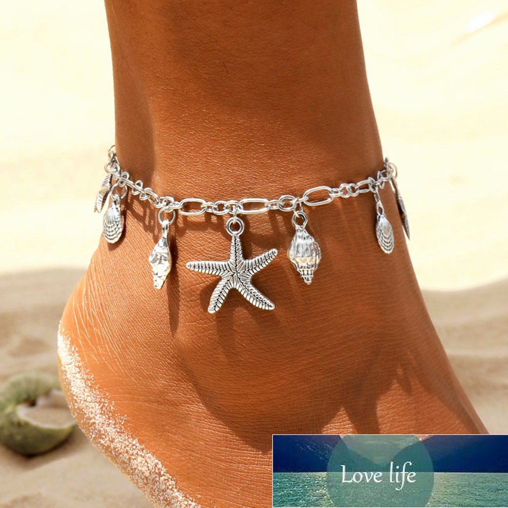 Vintage Anklets for Women Starfish Shell Pendant Anklet Summer Beach Foot Ankle Bohemian Anklet Bracelet On Leg Jewelry Factory price expert design Quality Latest
Vintage Anklets for Women Starfish Shell Pendant Anklet Summer Beach Foot Ankle Bohemian Anklet Bracelet On Leg Jewelry Factory price expert design Quality Latest