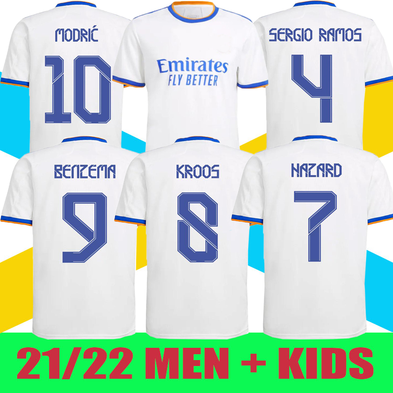 Real Madrid Jerseys 21 22 BENZEMA Soccer Jersey MODRIC Fans Player Version HAZARD ASENSIO CASEMIRO VINICIUS JR. Football Shirt Mens Kids Sets Uniforms Shorts Socks, 21/22 home kids
Real Madrid Jerseys 21 22 BENZEMA Soccer Jersey MODRIC Fans Player Version HAZARD ASENSIO CASEMIRO VINICIUS JR. Football Shirt Mens Kids Sets Uniforms Shorts Socks, 21/22 home kids
