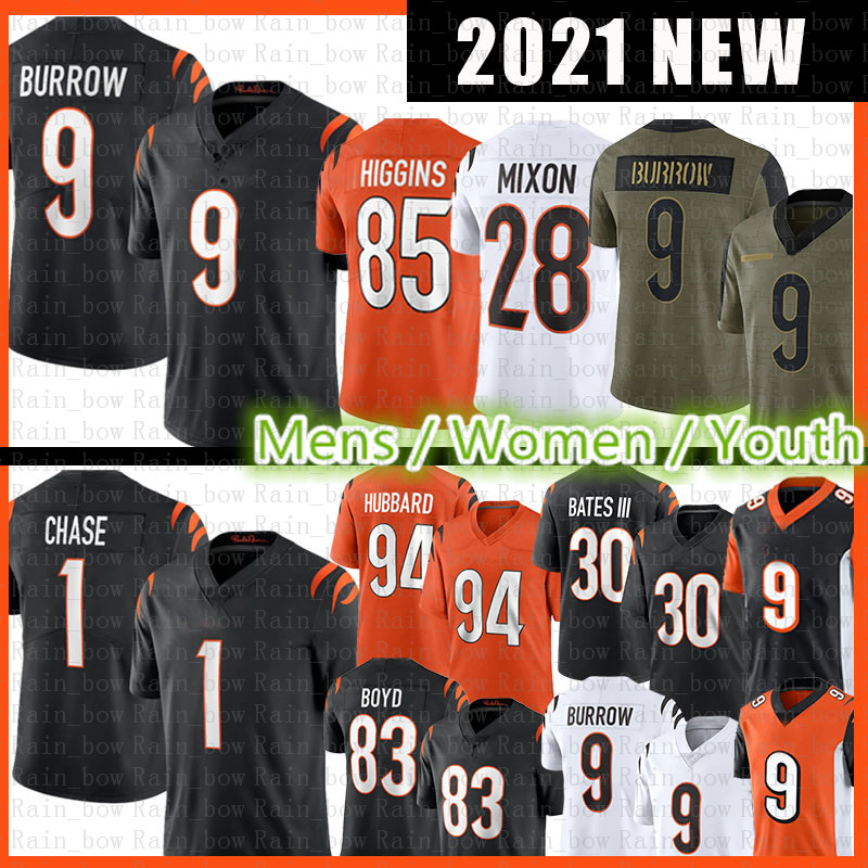9 Joe Burrow 1 Ja'Marr Chase Jersey 85 Tee Higgins Jessie Bates III Mixon Sam Hubbard Tyler Boyd Vonn Bell Giovani Bernard Logan Wilson Boomer Esiason Esiason Football, Youth size s-xl(mh)
9 Joe Burrow 1 Ja'Marr Chase Jersey 85 Tee Higgins Jessie Bates III Mixon Sam Hubbard Tyler Boyd Vonn Bell Giovani Bernard Logan Wilson Boomer Esiason Esiason Football, Youth size s-xl(mh)