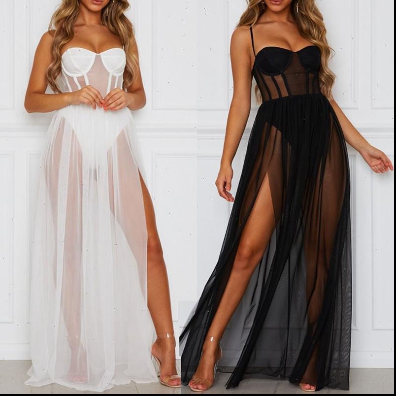 Womens Dress Summer Women Mesh Gauze Long Sexy Strappy Rompers Sundress One piece Perspective Sleeveless Backless Bathing Beach Clothe, White
Womens Dress Summer Women Mesh Gauze Long Sexy Strappy Rompers Sundress One piece Perspective Sleeveless Backless Bathing Beach Clothe, White