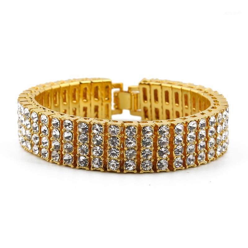 Link, Chain Hip Hop Rhinestones Paved Bling Iced Out Rapper Bracelet Gold Silver 4 Rows Tennis Bracelets Bangles For Men Jewelry1
Link, Chain Hip Hop Rhinestones Paved Bling Iced Out Rapper Bracelet Gold Silver 4 Rows Tennis Bracelets Bangles For Men Jewelry1