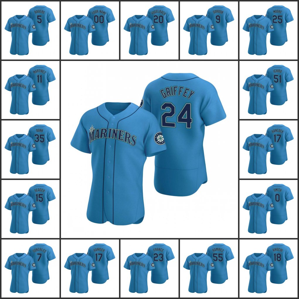 SeattleMariners Men Women Youth #51 Ichiro Suzuki 24 Ken Griffey Jr. 25 Dylan Moore 17 Mitch Haniger 9 Dee Gordon Custom Royal Authent, Black
SeattleMariners Men Women Youth #51 Ichiro Suzuki 24 Ken Griffey Jr. 25 Dylan Moore 17 Mitch Haniger 9 Dee Gordon Custom Royal Authent, Black