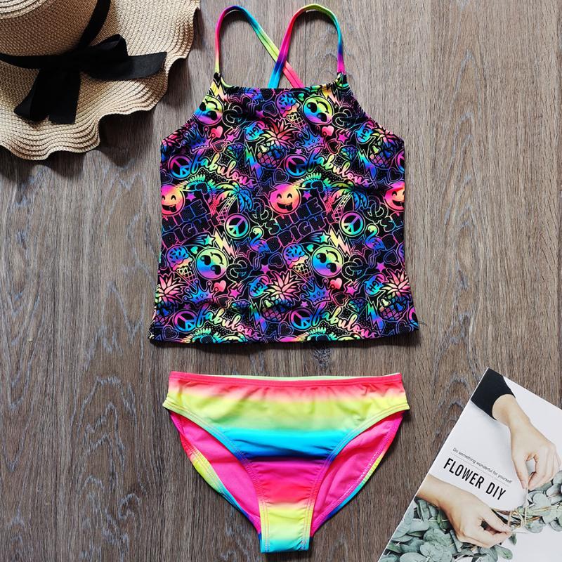 6-14 Years Girl Swimsuit Kids Shine Print Two Piece Children's Swimwear Tankini Cross Back Girls Bathing Suit Teenage Beachwear One-Piece Su
6-14 Years Girl Swimsuit Kids Shine Print Two Piece Children's Swimwear Tankini Cross Back Girls Bathing Suit Teenage Beachwear One-Piece Su