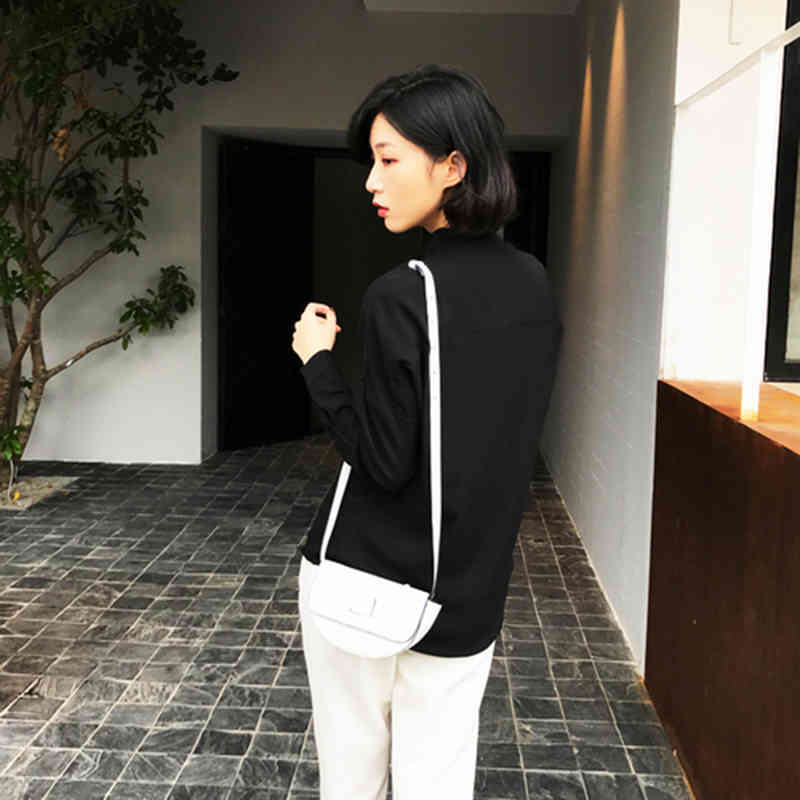 Arrival Spring Women Long Sleeve OL White Shirts Stand Collar Loose Casual silkiness Blouse Female Blusas Top quality S420 210512