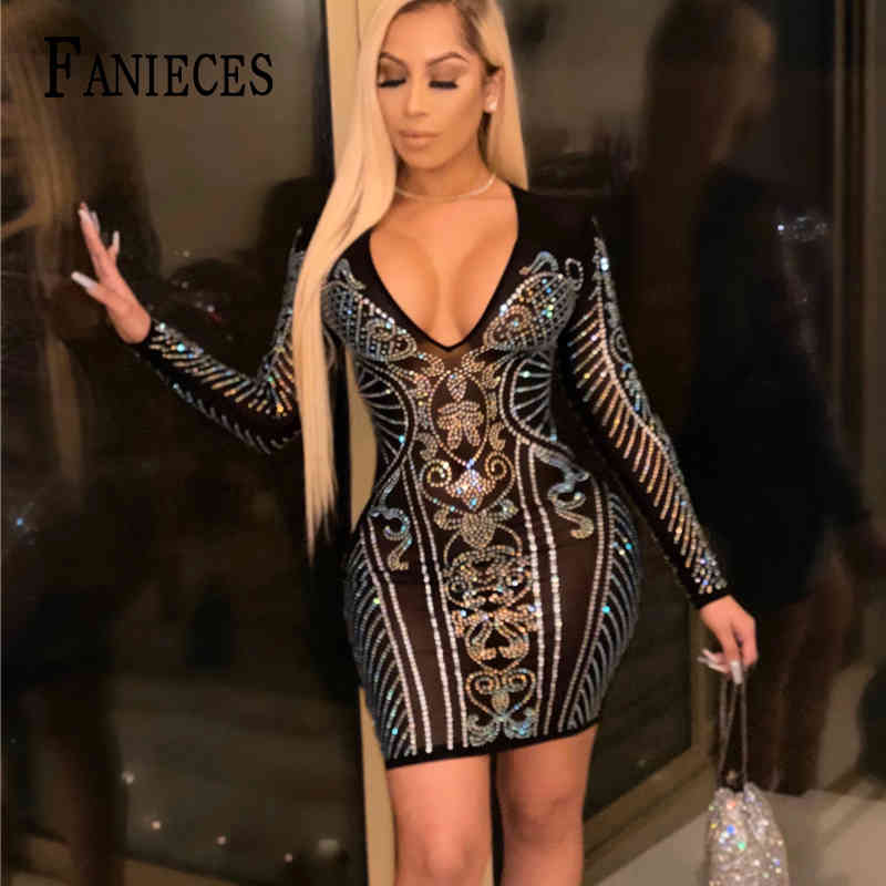 ummer autumn Women black Bodycon Dress Sexy Club V-Neck Full Sleeve Mini short Dresses Lady Diamonds vestido ropa mujer 210520
ummer autumn Women black Bodycon Dress Sexy Club V-Neck Full Sleeve Mini short Dresses Lady Diamonds vestido ropa mujer 210520