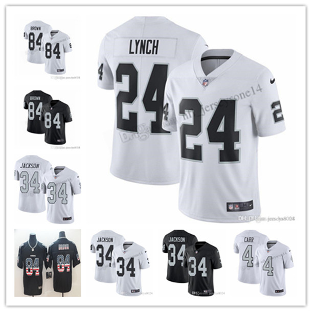 Custom Mens women youth OaklandRaiders84 Antonio Brown 4 Derek Carr 24 Marshawn Lynch 34 Bo Jackson Black white Limited Football Jerseys
Custom Mens women youth OaklandRaiders84 Antonio Brown 4 Derek Carr 24 Marshawn Lynch 34 Bo Jackson Black white Limited Football Jerseys