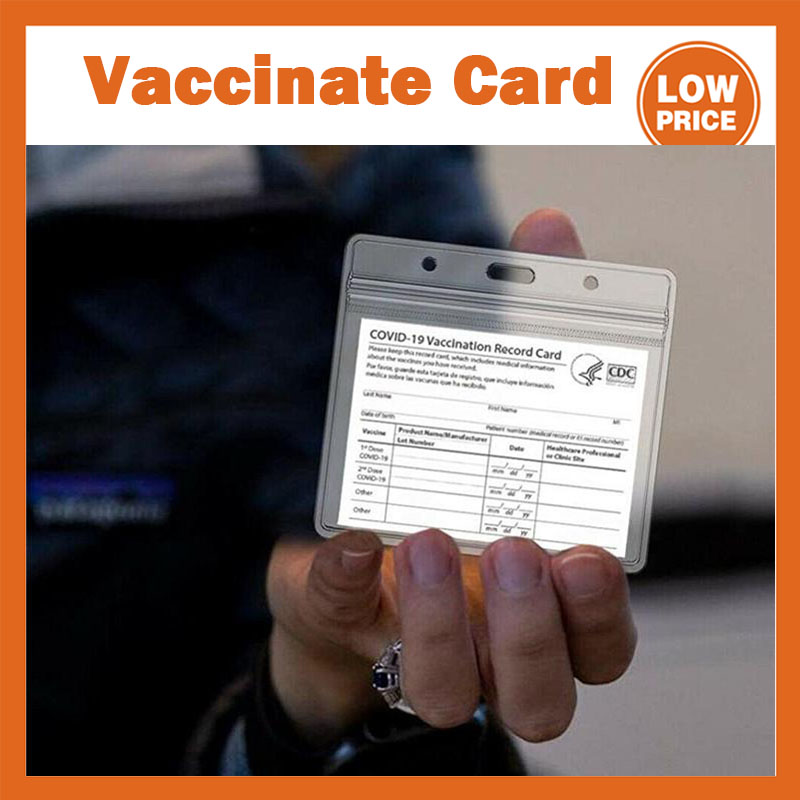 CDC Vaccinate Card Holder Case Files 4X3 Inch Immunization Record Vaccination Cards Protector Clear Vinyl Plastic Sleeve Waterproof Business
CDC Vaccinate Card Holder Case Files 4X3 Inch Immunization Record Vaccination Cards Protector Clear Vinyl Plastic Sleeve Waterproof Business