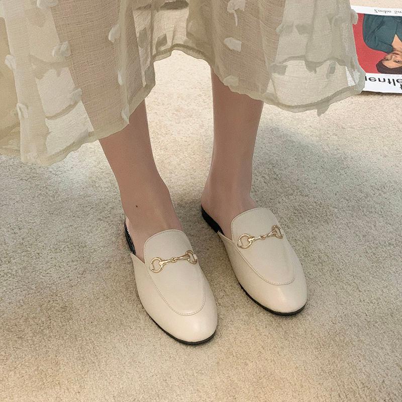 Slippers Luxury Embroidered Bee Mules Metal Buckle Leather Flat Shoes Girls Comfortable Half-Drag Women's, Black
Slippers Luxury Embroidered Bee Mules Metal Buckle Leather Flat Shoes Girls Comfortable Half-Drag Women's, Black