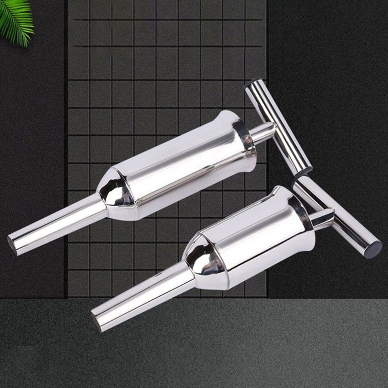 Stainless Steel Worst Maker Homemade Meat Stuffer Spuit Filler Handheld