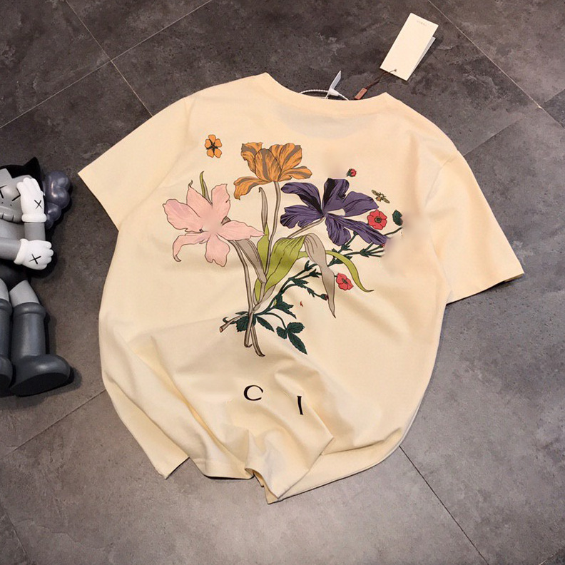 Summer 21 new fashion brand gujia flower letter simple printing loose casual round neck T-shirt, Beige
Summer 21 new fashion brand gujia flower letter simple printing loose casual round neck T-shirt, Beige