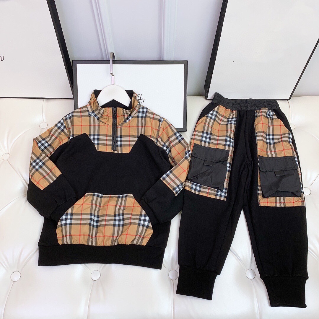 Luxury Clothing Sets Fashion Autumn and Winter Children's Splicing Stand Collar Sweater Set Boys and Girls' Plush Plaid Coat Pants Two-piece Set, Black
Luxury Clothing Sets Fashion Autumn and Winter Children's Splicing Stand Collar Sweater Set Boys and Girls' Plush Plaid Coat Pants Two-piece Set, Black
