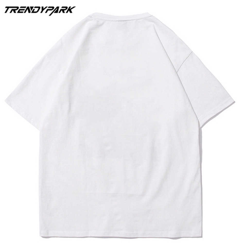 Men's Sailor Printed Tshirt Summer Short Sleeve Cartoon Printed Tee Hip Hop Oversized Cotton Casual Harajuku Streetwear Tshirts 210601
