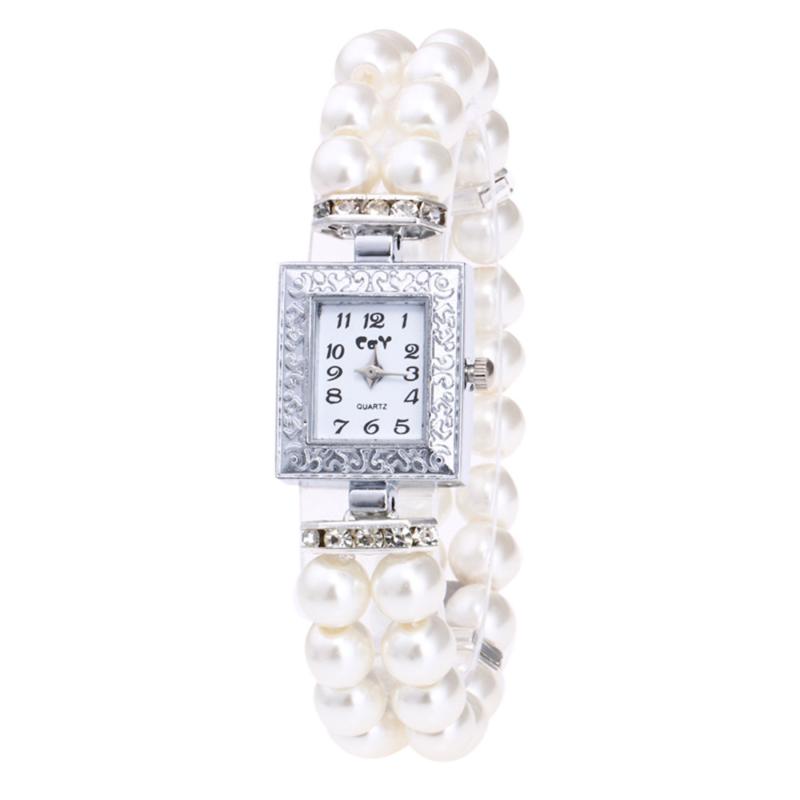 Wristwatches Simplicity Stylish And Elegant Korean Classic Women Casual Pearl String Watch Strap Quartz Square Relogio Feminino, White
Wristwatches Simplicity Stylish And Elegant Korean Classic Women Casual Pearl String Watch Strap Quartz Square Relogio Feminino, White