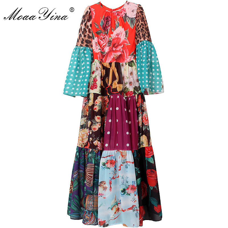Fashion Designer dress Summer Women' Dress Long sleeve Floral Print Chiffon Bohemia Vacation Dresses 210524, Multi
Fashion Designer dress Summer Women' Dress Long sleeve Floral Print Chiffon Bohemia Vacation Dresses 210524, Multi