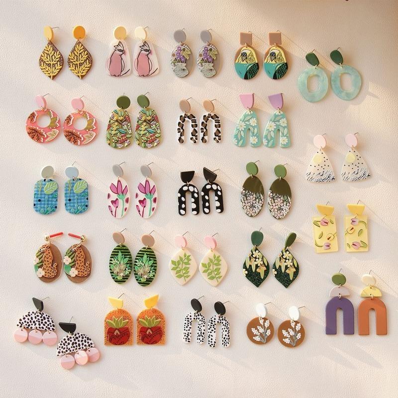 Dangle & Chandelier 2021 Acrylic Series Colorful Geometric Irregular Floral Graffiti Women Jewelry Earrings Collection
Dangle & Chandelier 2021 Acrylic Series Colorful Geometric Irregular Floral Graffiti Women Jewelry Earrings Collection