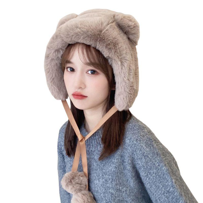 Berets Winter Cute Warm Trapper Hat For Women Windproof Ear Protection Flaps Girly Bomber Fur Hats, Blue;gray
Berets Winter Cute Warm Trapper Hat For Women Windproof Ear Protection Flaps Girly Bomber Fur Hats, Blue;gray