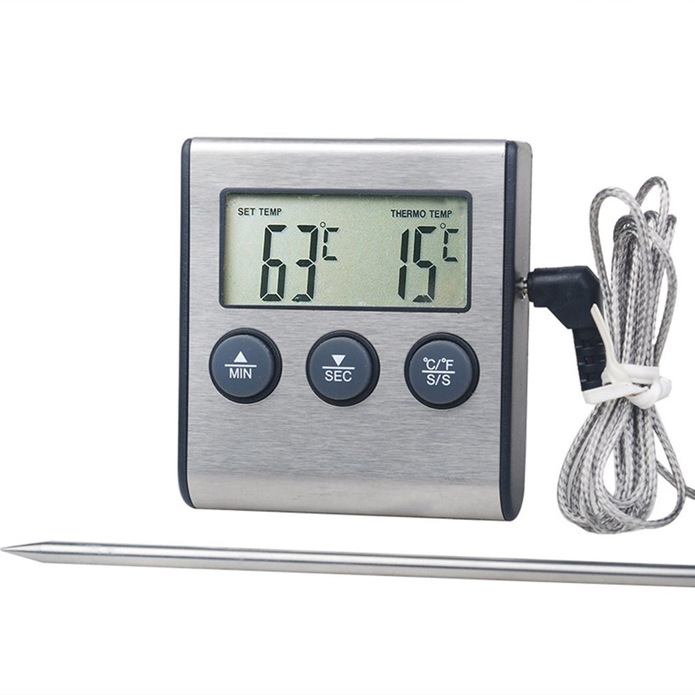 Outad Digital Oven Thermometer Cooking Food Cooking Meat Bbq Sample Thermometer with Timer Wate Milk Temperature Cooking Tool
