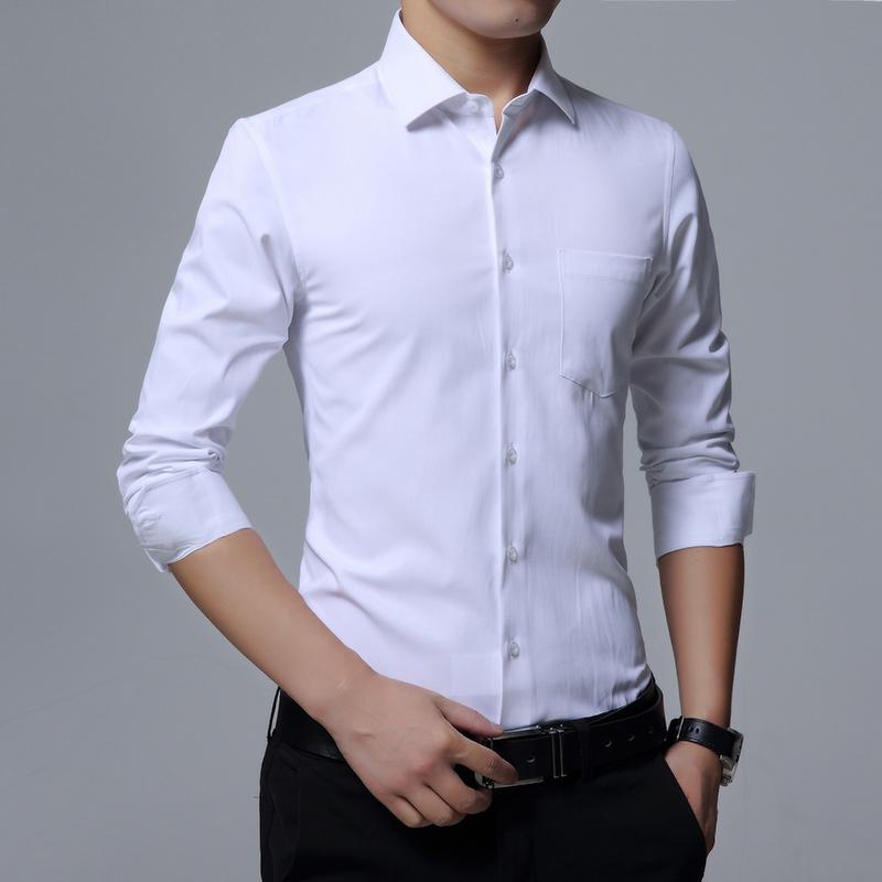 Men's Casual Shirts Business Men Long Sleeve Shirt Left Chest Pocket Button Down White Black Dress Blouses 4XL 5XL
Men's Casual Shirts Business Men Long Sleeve Shirt Left Chest Pocket Button Down White Black Dress Blouses 4XL 5XL