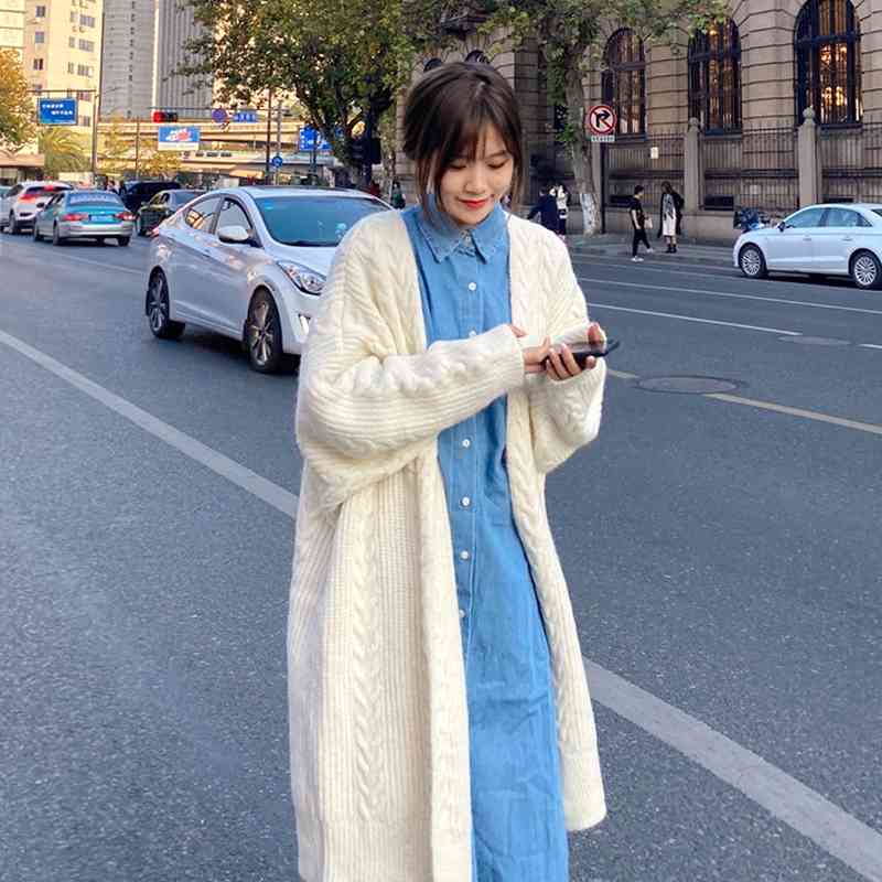 WERUERUYU Autumn Outfit Women's Cardigan Loose Long Sleeve Mid-Length Knitted Sweater Jacket Winter Coat Outerwear 210608, Photo color
WERUERUYU Autumn Outfit Women's Cardigan Loose Long Sleeve Mid-Length Knitted Sweater Jacket Winter Coat Outerwear 210608, Photo color