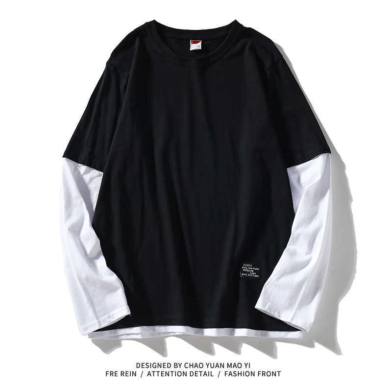 High Quality Autumn Spring Fashion Oversize Fake Two Pieces Tshirt Men's Long Sleeve Casual O Neck T-Shirt For Man TOP TEES 210707, Ld15 a
High Quality Autumn Spring Fashion Oversize Fake Two Pieces Tshirt Men's Long Sleeve Casual O Neck T-Shirt For Man TOP TEES 210707, Ld15 a
