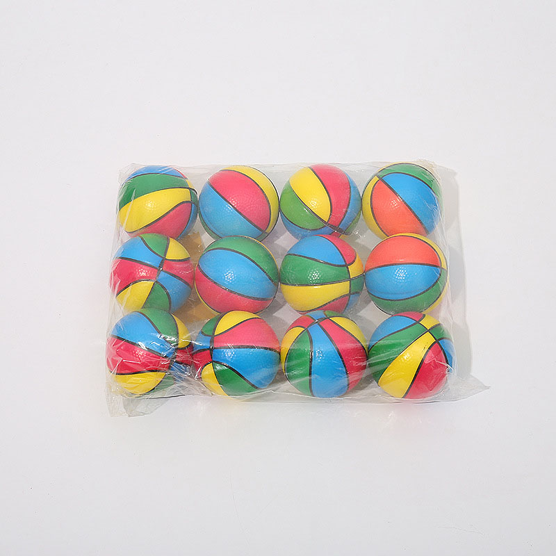 Colorful PU Foam Ball Kindergarten Baby Toy Balls Anti Stress Ball Squeeze Toys Stress Relief Decompression Toys Anxiety Reliever