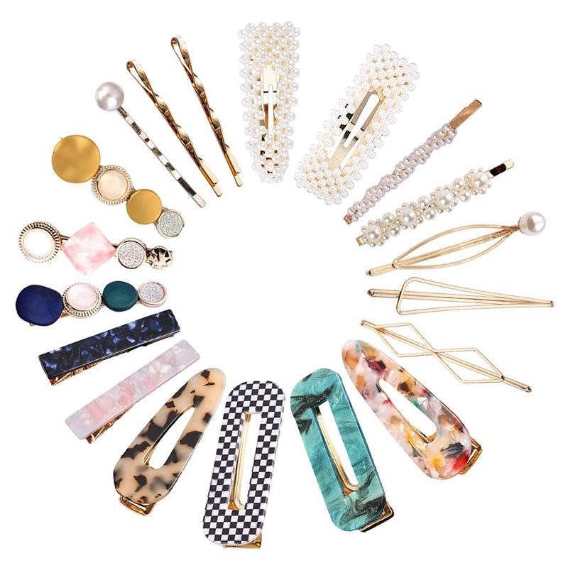 Hair Clips & Barrettes 19 Pieces Set Sweet Artificial Pearl Clip For Women-Headwear Barrette Styling Bobby Pin Hairpins Accessories, Golden;silver
Hair Clips & Barrettes 19 Pieces Set Sweet Artificial Pearl Clip For Women-Headwear Barrette Styling Bobby Pin Hairpins Accessories, Golden;silver