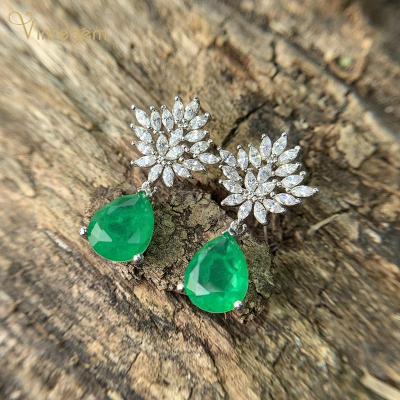 Dangle & Chandelier Vinregem Vintage 100% 925 Sterling Silver Water Drop Emerald Gemstone Moissanite Wedding Engagement Earrings Fine Jewelr
Dangle & Chandelier Vinregem Vintage 100% 925 Sterling Silver Water Drop Emerald Gemstone Moissanite Wedding Engagement Earrings Fine Jewelr